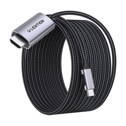 Kabel USB-C do HDMI 2.0 Lention CU707, 1Gbps, 4K60Hz, 3m (szary)