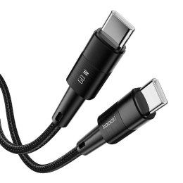 Kabel USB-C do USB-C Toocki TXCTT2-YS03, 1m, FC 60W (czarny)