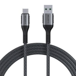 Kabel szybko ładujący USB-A 3.1 do USB-C Lention CB-ACE-6A1M, 6A, 10Gbps, 1m (czarny)