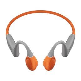 Słuchawki bezprzewodowe typu open ear QCY T25 (szaro-pomarańczowe)