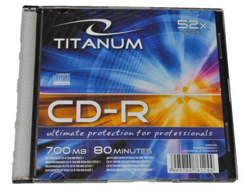CD-R TITANUM - SLIM CASE 1 SZT.
