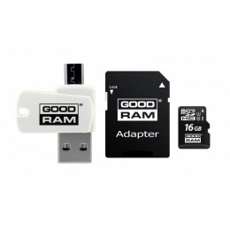 Karta pamięci z adapterem i czytnikiem 16GB GoodRam