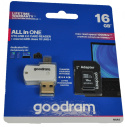 Goodram 16GB microSD + adapter + czytnik