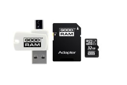 Karta pamięci 32GB micro + czytnik + adapter Goodram