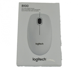 Mysz Logitech B100 Optyczna biała