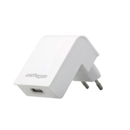 Ładowarka sieciowa kątowa USB Gembird (biała)