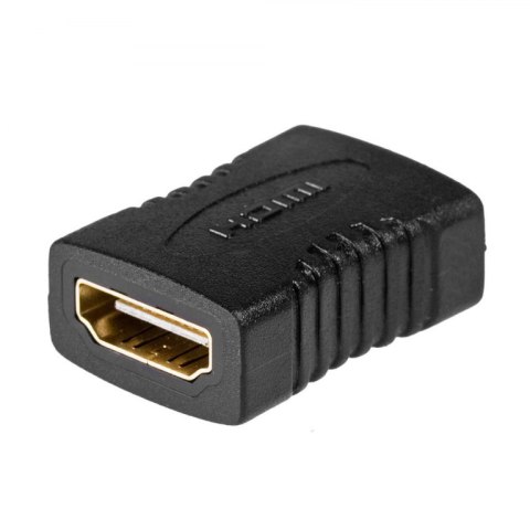 Adapter beczka łącznik HDMI F - HDMI F czarny
