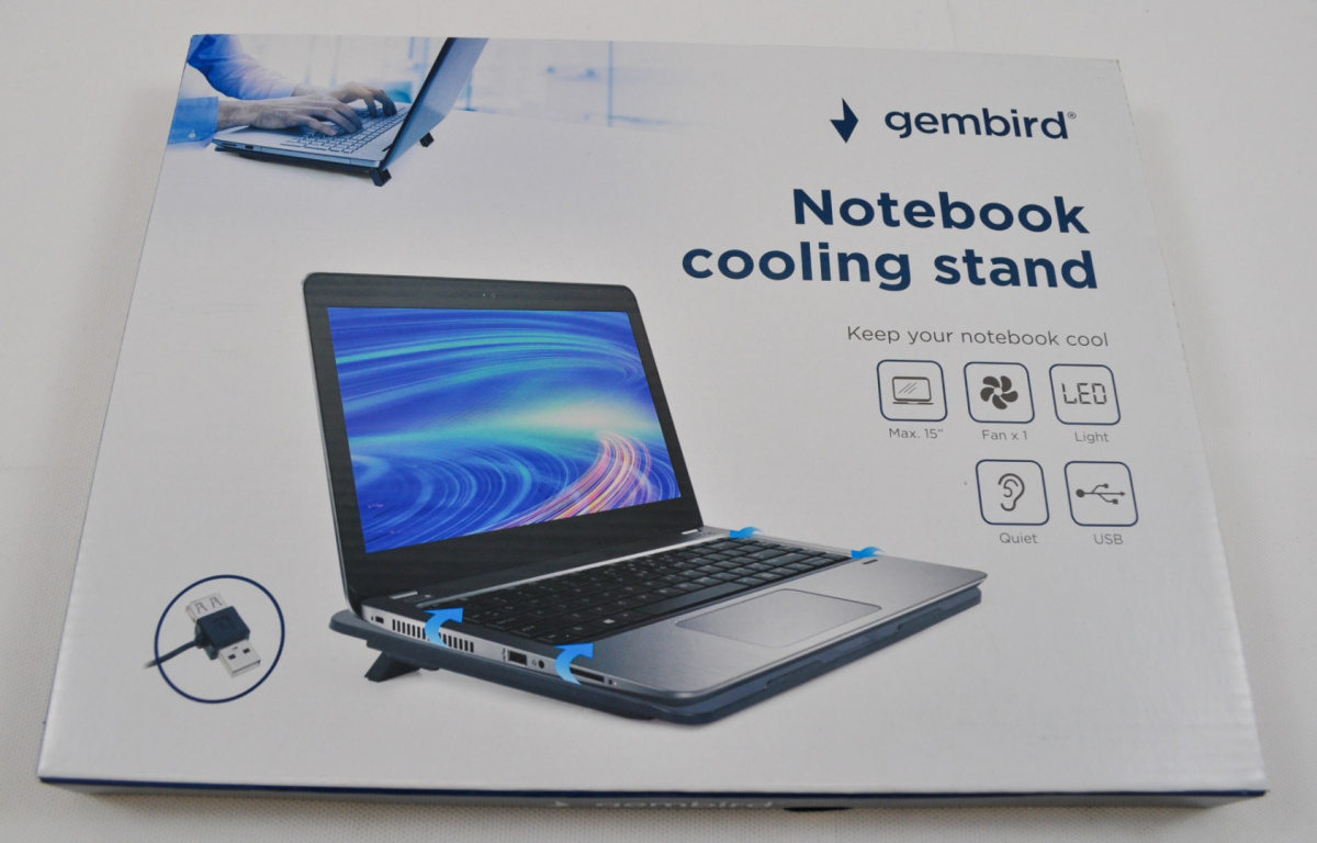 Podstawka chłodząca Gembird pod laptopa 15"