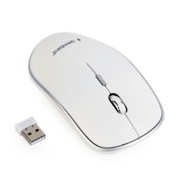 Mysz Gembird bezprzewodowa nano USB biała na 1x AA