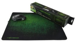 Podkładka gamingowa pod mysz 354 x 440 mm natypoślizgowa czarno-zielona