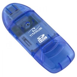 Czytnik kart pamięci TITANUM USB 2.0 TA101B Niebieski