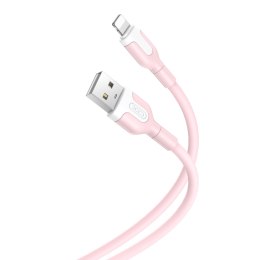 XO kabel NB212 USB do Lightning 1,0 m 2,1A różowy