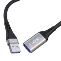 XO kabel przedłużacz USB 3.0 czarny 3m PREMIUM HIT