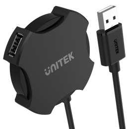 Unitek Y-2178 hub 4x USB 2.0 micro - czarny