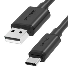 Unitek przewód USB-A — USB-C krótki 25cm Y-C480BK
