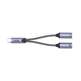 Unitek Adapter USB-C na 2 x port USB-C audio i 18W