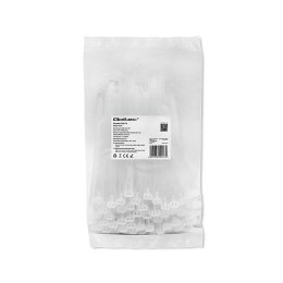 Qoltec Opaski zaciskowe wielorazowe/trytytki | 7.2 * 150mm | Nylon UV | Białe