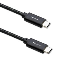 Qoltec Kabel USB 2.0 typ C | USB 2.0 typ C 240W | QC 5.0 | PD | 1m | Czarny