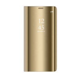 Etui Smart Clear View do Samsung Galaxy S22 Plus złote