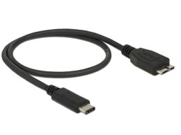 KABEL USB-C(M)->USB MICRO(M) 3.1 GEN 2 0.5M CZARNY DELOCK