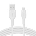 Belkin USB-A - Lightning silicone 3M White