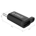 Orico Adapter microUSB na USB-C z zawieszką czarny
