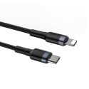 Baseus kabel Cafule PD USB-C - Lightning 1,0 m szaro-czarny 18W
