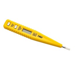 Próbnik napięcia Deli Tools EDL8003, elektroniczny, 12-250V (żółty)