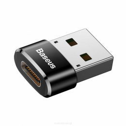 BASEUS adapter USB męski-Typ C damski 5A czarny