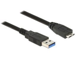 KABEL USB MICRO(M)->USB-A(M) 3.0 0.5M CZARNY DELOCK