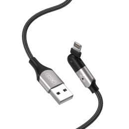 XO kabel NB176 USB - Lightning 2.4A 1,2m czarny ruchome złącze