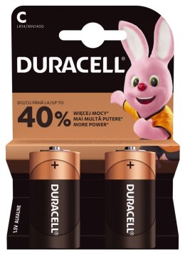Zestaw baterii alkaliczne Duracell 2 sztuki C LR14