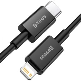 Kabel USB-C do Lightning Baseus 20W PD 1m czarny