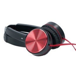 Grundig - Składane słuchawki nauszne czerwone