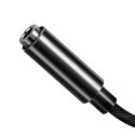 Baseus Adapter Lightning do jack 3,5mm na słuchawki + mikrofon / wytrzymały oplot HIT