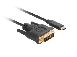 KABEL USB-C(M) do DVI-D(24+1)(M) 1M CZARNY LANBERG