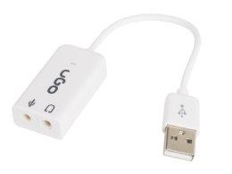 Karta dźwiękowa USB 2.0 UGO na słuchawki + mikro