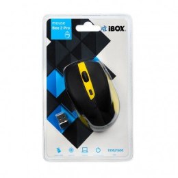 Mysz bezprzewodowa IBOX Bee2 Pro optyczna 1600DPI czarno-żółta