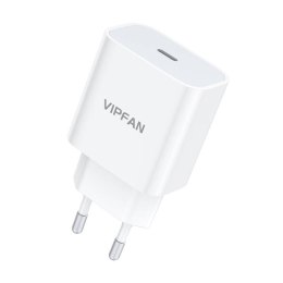 Ładowarka sieciowa Vipfan E04, USB-C, 20W, QC 3.0 (biała)