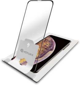 eSTUFF Szkło hartowane z aplikatorem montażowym iPhone 11 Pro z czarną ramką