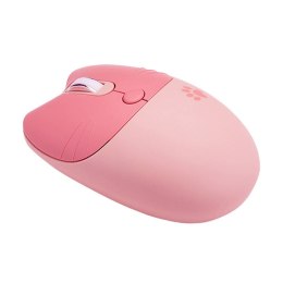 Kocia Bezprzewodowa mysz MOFII Różowa + baterie AA