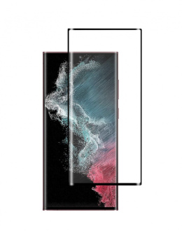 eSTUFF Szkło hartowane Samsung Galaxy S22 Ultra z czarną ramką