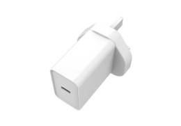 eSTUFF ładowarka sieciowa USB-C PD 20W UK Plug Biała